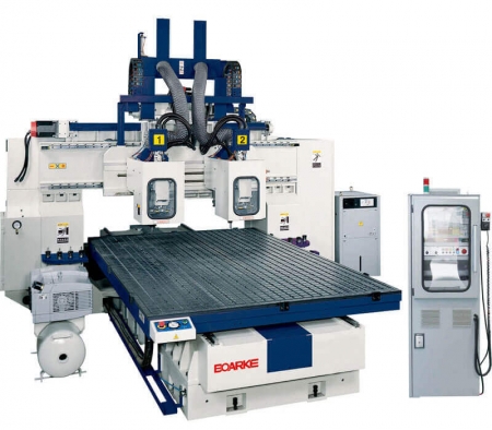 BWM-S6102AV Wood 3 Axis Double Column Machining Center